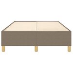 vidaXL Cadre de lit sans matelas taupe 120x200 cm tissu
