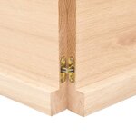vidaXL Étagère murale 160x60x(2-4) cm bois de chêne massif non traité