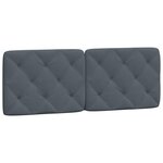 vidaXL Cadre de lit sans matelas gris foncé 120x200 cm velours