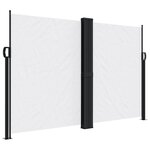 vidaXL Auvent latéral rétractable blanc 160x1000 cm