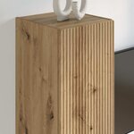 vidaXL Meuble TV mural Montage mural Chêne artisan 30 x 31 x 100 cm