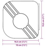 vidaXL Auvent rétractable anthracite 4x3 m tissu et aluminium