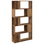 vidaXL Unité de rangement Bois ancien Bois massif 80 x 24 x 155 cm