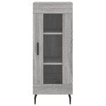 vidaXL Buffet Sonoma gris 34 5x34x90 cm Bois d'ingénierie