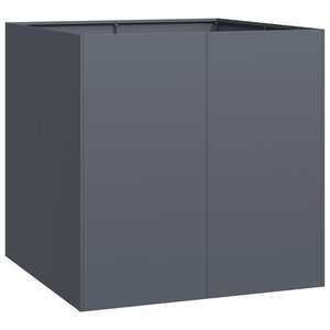 vidaXL Jardinière anthracite 80x80x80 cm acier