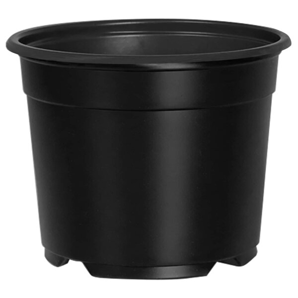 vidaXL Pot à fleurs 200 Pièces Noir Ø 15 x 12 5 cm Plastique
