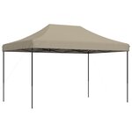 vidaXL Tente de réception pliable escamotable taupe 440x292x315 cm