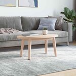 vidaXL Dessus de table 60x30x2 5 cm bois de pin massif ovale