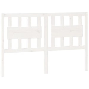 vidaXL Tête de lit Blanc 125 5x4x100 cm Bois massif de pin