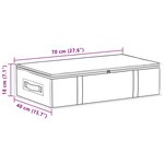 vidaXL Boîte de rangement avec fenêtre transparente 2 Pièces Gris