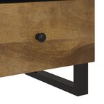 vidaXL Table de chevet Bois de manguier solide et bois d'ingénierie