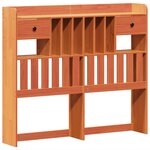 vidaXL Cadre de lit sans matelas cire marron 120x190cm bois pin massif
