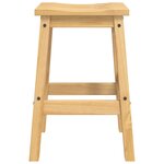 VidaXL Tabouret de bar 2 Pièces Cire de Miel 44 x 30 x 63 cm Pin massif