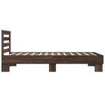 vidaXL Cadre de lit sans matelas chêne marron 90x200 cm