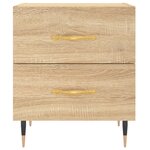 vidaXL Tables de chevet 2 Pièces chêne sonoma 40x35x47 5 cm