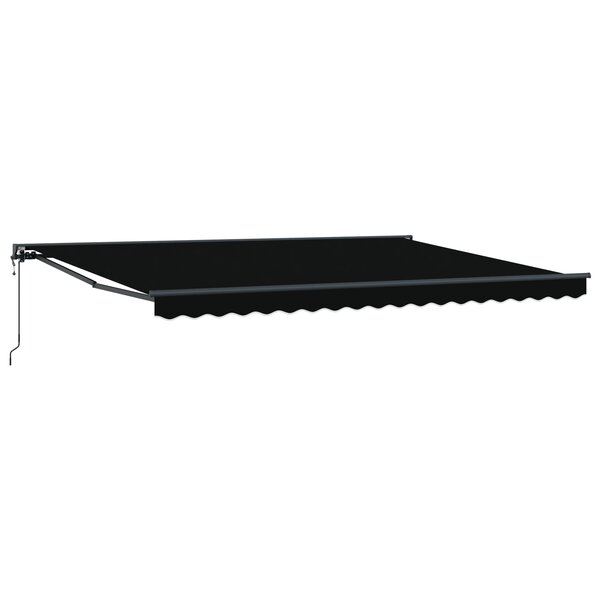 Auvent rétractable automatique vidaXL noir 450x300 cm