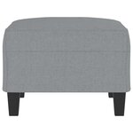 vidaXL Repose-pied Gris clair 70x55x41 cm Tissu
