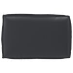 vidaXL Ensemble de coussins de palette de 2 pièces en tissu oxford noir