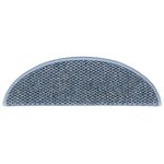 vidaXL Tapis d'escalier autocollants 30 Pièces 56x17x3 cm bleu