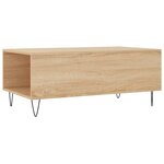 vidaXL Table basse Chêne sonoma 90x50x36 5 cm Bois d'ingénierie