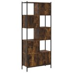 vidaXL Bibliothèque chêne fumé 72x28x172 cm bois d'ingénierie
