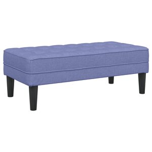 Banc vidaXL en Jean Bleu 113x57x39 cm Tissu
