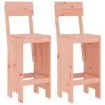 vidaXL Tabourets de bar lot de 2 40x48 5x115 5 cm bois massif douglas