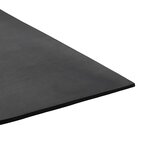 vidaXL Tapis de sol Noir 1 2 x 2 m Caoutchouc