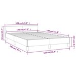 vidaXL Cadre de lit avec tête de lit blanc 120x190 cm similicuir
