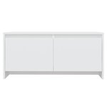 vidaXL Table basse blanc 90x50x41 5 cm bois d'ingénierie