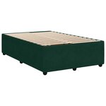 vidaXL Sommier à lattes de lit avec matelas vert foncé 120x190 cm