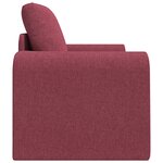 vidaXL Canapé Lit au Sol 2-en-1 Rouge Bourgogne 98x71x83 cm Tissu