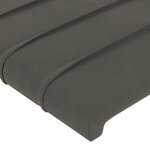 vidaXL Cadre de lit avec tête de lit Gris foncé 140x190 cm Velours