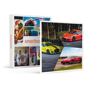 SMARTBOX - Coffret Cadeau Stage de pilotage multivolant : 2 tours en Porsche 2 tours en Lamborghini Huracan et 2 tours en Ferrari 488 sur le circuit de La Ferté-Gaucher - Sport & Aventure