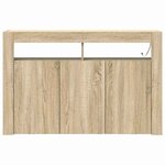 vidaXL Buffet Chêne sonoma 116 x 30 x 75 cm Bois d'ingénierie