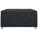 vidaXL Housse pour mobilier d'extérieur Noir 250 x 210 x 70 cm 210D