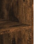 vidaXL Armoire murale chêne fumé 75x35x60 cm bois d'ingénierie