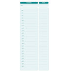 Carnet spiralé 29 7x14cm - A faire ce jour - 125 feuilles x 5 EXACOMPTA