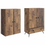 vidaXL Ensemble de Meubles 2 Pièces Bois ancien Bois d'ingénierie