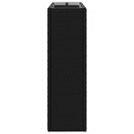 vidaXL Grand Pot Noir 55 x 22 x 70 cm polyrotin