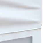 vidaXL Tente de réception pliable avec parois Blanc 3x6 m