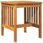 Table d'extérieur vidaXL Marron 45x45x50 cm en bois d'acacia massif