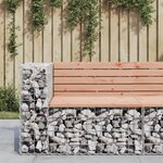 vidaXL Banc jardin design gabion 92x71x65 5 cm bois massif de douglas