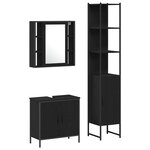 Meuble sous-vasque vidaXL Chêne noir 60x30x60 cm Bois d'ingénierie