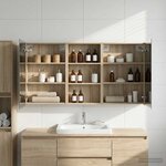 vidaXL Ensemble de Meubles de Salle de Bain 3 Pièces 140 x 14 5 x 70 cm