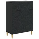 vidaXL Buffet Noir 66 x 34 5 x 90 cm Bois d'ingénierie