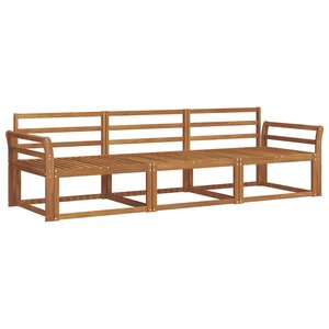vidaXL Ensemble de canapés d'extérieur 3 pc Naturel