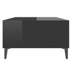 vidaXL Table basse noir brillant 103 5x60x35 cm bois d'ingénierie