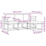 vidaXL Ensemble de canapés d'extérieur 4 pc