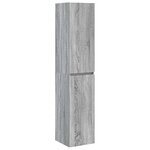 vidaXL Cabinet de Salle de Bain Mural Sonoma gris 33 x 34 5 x 160 cm